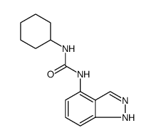 Urea, N-cyclohexyl-N'-1H-indazol-4-yl Structure