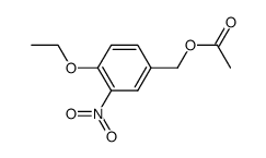 4-acetoxymethyl-1-ethoxy-2-nitro-benzene Structure