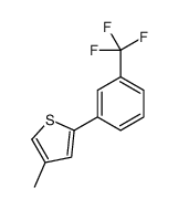 4-methyl-2-[3-(trifluoromethyl)phenyl]thiophene Structure