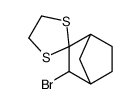 2'-bromospiro[1,3-dithiolane-2,3'-bicyclo[2.2.1]heptane]结构式