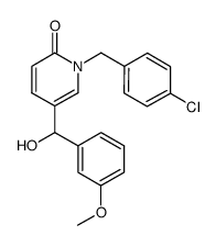 1-(4-chlorobenzyl)-5-(hydroxy(3-methoxyphenyl)-methyl)pyridin-2(1H)-one Structure