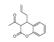 3-acetyl-4-prop-2-enyl-3,4-dihydrochromen-2-one结构式