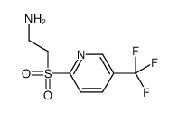 2-[5-(trifluoromethyl)pyridin-2-yl]sulfonylethanamine结构式