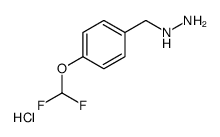 [4-(DIFLUOROMETHOXY)BENZYL]HYDRAZINE HYDROCHLORIDE结构式