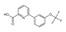 6-(3-(TRIFLUOROMETHOXY)PHENYL)PICOLINIC ACID Structure