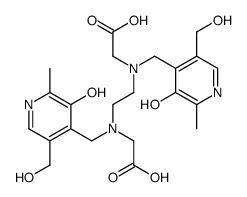 2-[2-[carboxymethyl-[[3-hydroxy-5-(hydroxymethyl)-2-methylpyridin-4-yl]methyl]amino]ethyl-[[3-hydroxy-5-(hydroxymethyl)-2-methylpyridin-4-yl]methyl]amino]acetic acid Structure