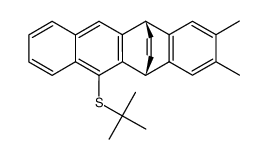 6-t-butylthio-2,3-dimethyl-5,12-dihydro-5,12-ethenonaphthacene Structure