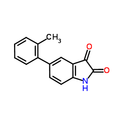 5-(2-Methylphenyl)-1H-indole-2,3-dione Structure