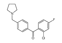 2-CHLORO-4-FLUORO-4'-PYRROLIDINOMETHYL BENZOPHENONE picture