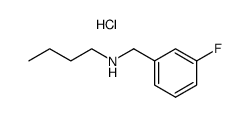 N-butyl-3-fluorobenzylamine hydrochloride structure