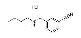 3-Butylaminomethyl-benzonitrile; hydrochloride结构式