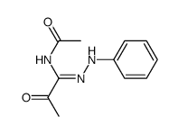 1-Acetamino-1-phenylhydrazono-aceton结构式