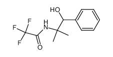 2,2,2-trifluoro-N-(1-hydroxy-2-methyl-1-phenylpropan-2-yl)acetamide Structure