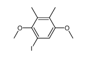 5-iodo-1,4-dimethoxy-2,3-dimethylbenzene结构式