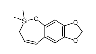 2,2-dimethyl-3H-[1,3]dioxolo[4,5-h][1,2]benzoxasilepine结构式