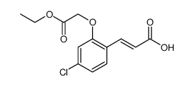 2-Propenoic acid, 3-[4-chloro-2-(2-ethoxy-2-oxoethoxy)phenyl]图片