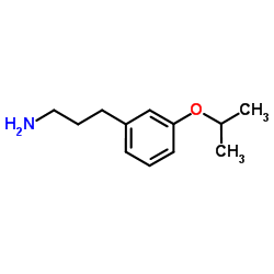 3-(3-Isopropoxyphenyl)-1-propanamine structure