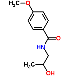 N-(2-Hydroxypropyl)-4-methoxybenzamide结构式