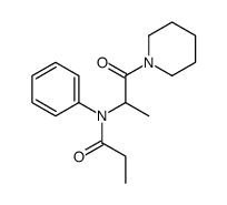 N-(1-oxo-1-piperidin-1-ylpropan-2-yl)-N-phenylpropanamide结构式