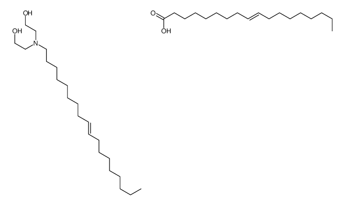 2-[2-hydroxyethyl-[(Z)-octadec-9-enyl]amino]ethanol,(Z)-octadec-9-enoic acid Structure