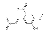 (E)-5-hydroxy-4-methoxy-2,β-dinitrostyrene Structure