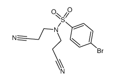 4-bromo-benzenesulfonic acid-[bis-(2-cyano-ethyl)-amide] Structure