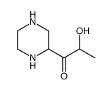 Piperazine, 1-(2-hydroxy-1-oxopropyl)- (9CI) Structure