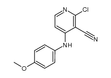 2-chloro-4-((4-methoxyphenyl)amino)nicotinonitrile结构式