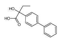 a-乙基-a-羟基-[1,1-联苯]-4-乙酸结构式