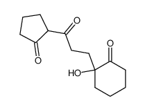 3-(1-hydroxy-2-oxo-cyclohexyl)-1-(2-oxo-cyclopentyl)-propan-1-one Structure