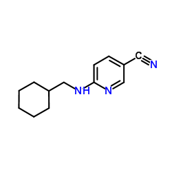 6-(cyclohexylmethylamino)pyridine-3-carbonitrile Structure