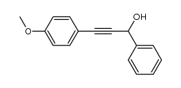 1-(4-methoxyphenyl)-3-phenyl-1-propyn-3-ol结构式