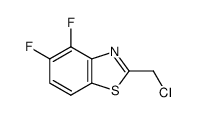 Benzothiazole, 2-(chloromethyl)-4,5-difluoro- (9CI)结构式