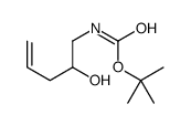 tert-butyl N-(2-hydroxypent-4-enyl)carbamate结构式