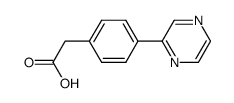 (4-pyrazin-2-ylphenyl)acetic acid结构式