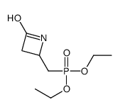 4-(diethoxyphosphorylmethyl)azetidin-2-one Structure