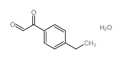 4-Ethylphenylglyoxal hydrate structure