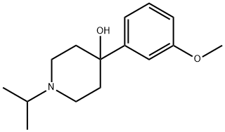 1-isopropyl-4-(3-methoxyphenyl)piperidin-4-ol结构式