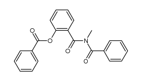 benzoyl-(2-benzoyloxy-benzoyl)-methyl-amine结构式