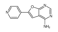 6-pyridin-4-ylfuro[2,3-d]pyrimidin-4-amine Structure