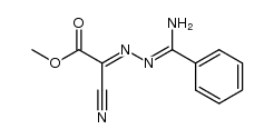 (α-amino-benzylidenehydrazono)-cyano-acetic acid methyl ester Structure