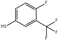 4-Fluoro-3-trifluoromethylbenzenethiol结构式