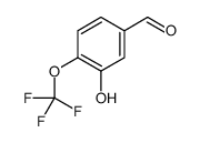 3-hydroxy-4-(trifluoromethoxy)benzaldehyde Structure