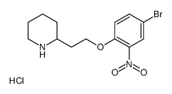 2-[2-(4-bromo-2-nitrophenoxy)ethyl]piperidine,hydrochloride Structure