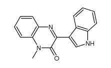 3-(1H-indol-3-yl)-1-methylquinoxalin-2-one结构式