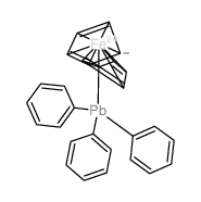 cyclopenta-1,3-diene,iron(2+),triphenyllead Structure