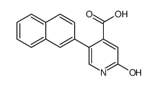 5-naphthalen-2-yl-2-oxo-1H-pyridine-4-carboxylic acid Structure