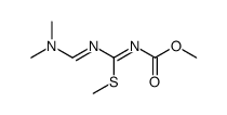 1-methoxycarbonyl-4-dimethylamino-2-thiomethyl-1,3-diazabutadiene结构式