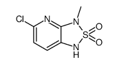 5-chloro-3-methyl-1,3-dihydro[1,2,5]thiadiazolo[3,4-b]pyridine-2,2-dioxide结构式