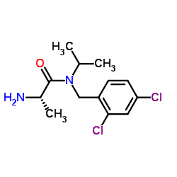 N-(2,4-Dichlorobenzyl)-N-isopropyl-L-alaninamide结构式